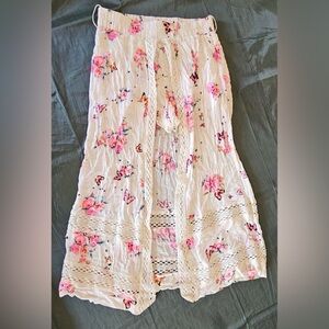 Butterflies+flowers Skirt with Shorts under